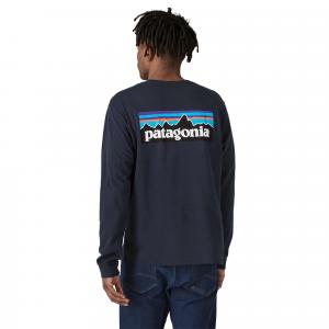 Мужская футболка с длинными рукавами с логотипом P-6 Responsibili-Tee Patagonia, New Navy