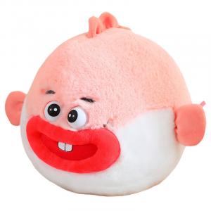 Кукла Joker Fish с милым и очаровательным ротиком-сосиской плюшевая кукла высота 25см/35см/45см MLING, розовый