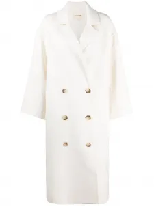 Двубортное пальто Borneo LouLou de Saison, белый