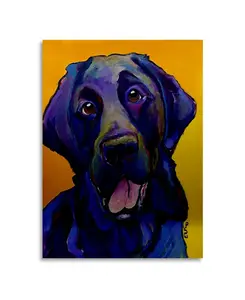 Пэт Сондерс-Белый Бадди, плавающая скульптура из шлифованного алюминия - 22" x 25" Trademark Global, multi