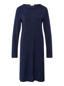 Hanro Ночная рубашка «Естественная элегантность» в темно-синем цвете