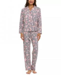 Женский пижамный комплект Lindsey Floral Flora by Flora Nikrooz, серый