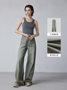 Брюки драпированные Mslan с высокой талией, синий