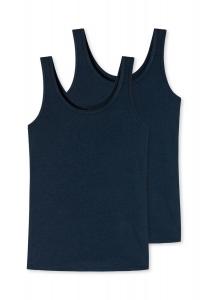Женские майки, упаковка из 2 шт., серия «Uncover», без рукавов, S-3XL uncover by SCHIESSER, темно-синий