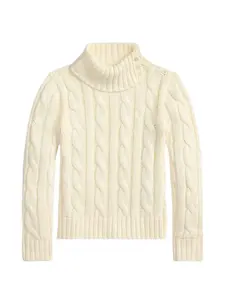 Свитер фактурной вязки Polo Ralph Lauren Kids, бежевый