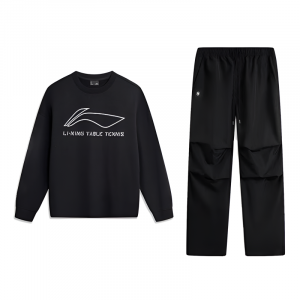 Li Ning Повседневная спортивная одежда унисекс Черный+Черный