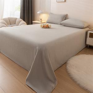 Yalu Простыня 200х230 см из молочного велюра, флисовая подкладка, утепленная