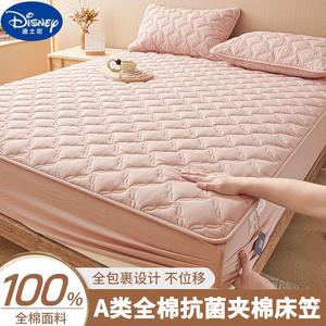 Disney Простыня на резинке 180х220 см, стеганая, хлопковая, цвет Light Pink
