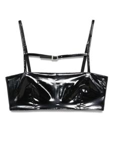Patrizia Pepe бюстгальтер-бандо с эффектом цире, черный