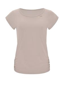 Функциональная, легкая и мягкая рубашка с коротким рукавом AET130LS цвета капучино Winshape