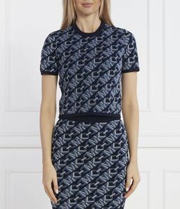 Футболка Michael Kors Cropped Fit, темно-синий