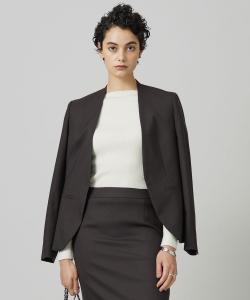 Моющаяся шерстяная саржевая куртка Provis без воротника