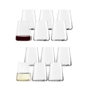 Stölzle Lausitz POWER набор чашек для красного и белого вина, 12 шт