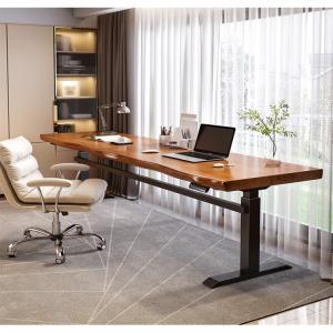 Стол 160x70 см Zhenyanxuan автоматический регулируемый по высоте, игровой, электрический, из цельного дерева, прямоугольный, без стыков, толщина 5 см