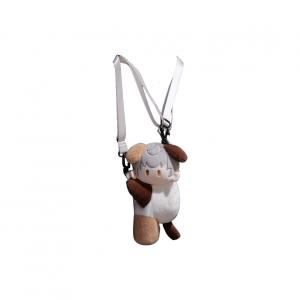 Детская сумка-кроссбоди плюшевая кукла высота 33см Small bubble, Puppy Cai Cai