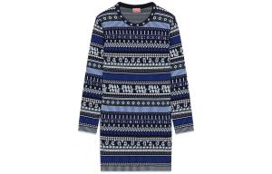 Платье женское Kenzo с узором, синий / белый