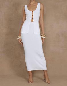 Юбка Nadina в белом цвете Runaway the Label