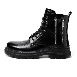 Kemaron Мужские черные сапоги Martin до колена