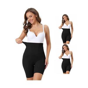 3 пары женских корректирующих шорт с высокой талией для контроля живота Allegra K, Black