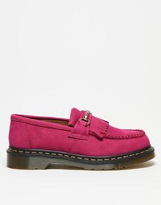 Лоферы Dr Martens Unisex Adrian с кисточками в цвете фуксия-розовый