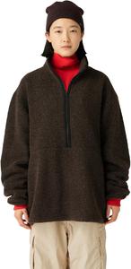 Толстовка Snow Peak JK-25AU022 из переработанной шерсти, унисекс, темно-коричневый