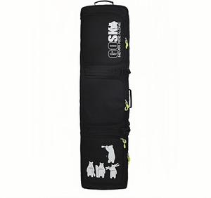 Детская сумка для сноуборда с полной подкладкой и колесами, чехлы для лыж для авиаперелетов, водонепроницаемый рюкзак для сноуборда TerkCo, Black