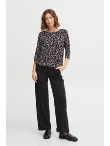 Fransa Лонгслив FREmfloral regular fit in Black mix
