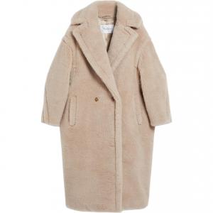 Длинное пальто Max Mara Tedgirl на пуговицах MaxMara, бежевый
