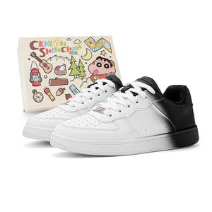 Crayon Shinchan Скользостойкие амортизирующие износостойкие сбалансированные низкие скейтбордские кроссовки унисекс - черная коробка, цвет Black Box