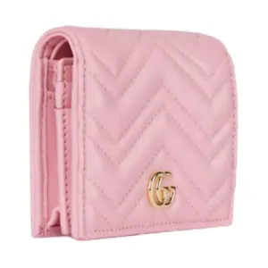 GUCCI Кошелек GG Marmont Nappa Leather Small Women's Light Pink