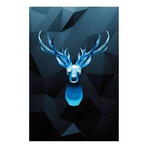 Фреска Artgeist Ice Deer, синий
