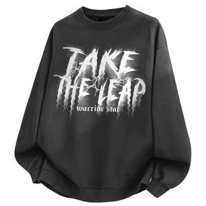 Свитшот Unisex Crew Neck Moderate Regular WARRIOR, темно-серый