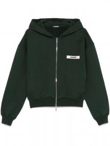 Худи Le Hoodie Gros Grain Jacquemus, зеленый