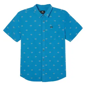 Мужская рубашка Quiver Stretch Dobby с коротким рукавом, стандартного кроя. O'Neill, MDT Blue