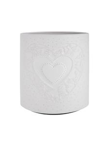 GILDE Настольная лампа «Эллипс Сердце» белого цвета - высота 20 см - ширина 17 см