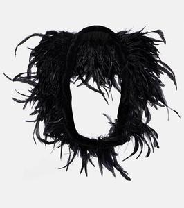 Перьевой шарф Dolce&Gabbana, Nero