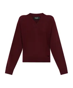 Шерстяной свитер Dsquared2, красный