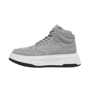 Мужские нескользящие высокие кроссовки для скейтбординга VICKI BROWN, Gray
