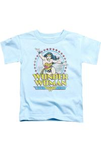 Футболка с коротким рукавом DC Comics "Чудо-женщина: Звезда Райского острова" для малышей Gildan, светло-голубой