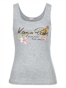 Майка светло-серого меланжевого цвета Kangaroos