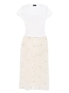 Платье-футболка с карманами Tout A Coup, белый