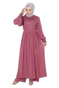 Брючный костюм MODAMIHRAM, темно-розовый