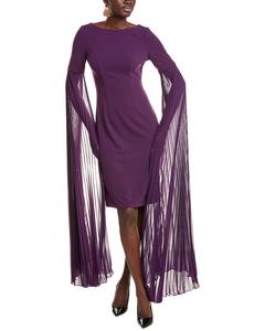 Платье-футляр Rene Ruiz из крепа, фиолетовый