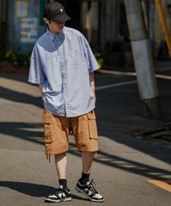 Полосатая рубашка с коротким рукавом