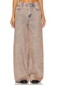 Широкие мешковатые брюки luna средней посадки Grlfrnd, цвет calico