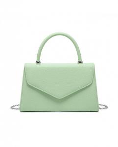 Клатч из искусственной кожи с верхней ручкой JFY, зеленый