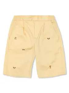 Шорты с вышивкой Bonpoint, нейтральный