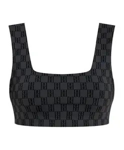 Короткий топ Брага By Malene Birger, серый