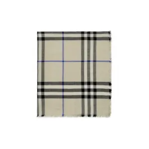 Burberry Винтажный клетчатый шерстяной шарф, Moss Green