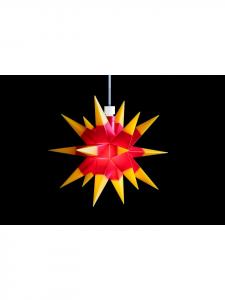 Sterntaler Декоративная звезда | Пластиковая рождественская звезда | 18 лучей | Красно-желтая | 16 см |